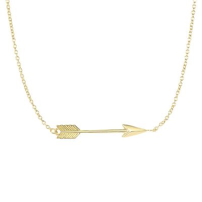 Arrow Necklace in 14K Yellow Gold