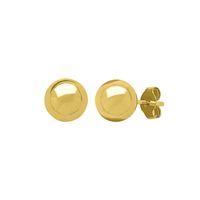 Ball Stud & Hoop Earring Boxed Set in 14K Yellow Gold