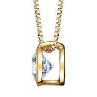 1/10 ct. tw. Diamond Pendant in 14K Yellow Gold