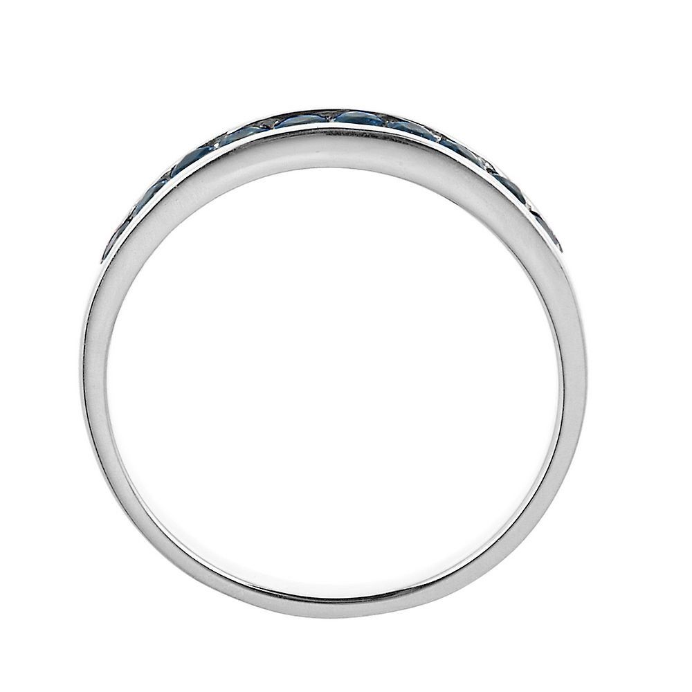 Sapphire Band 10K White Gold