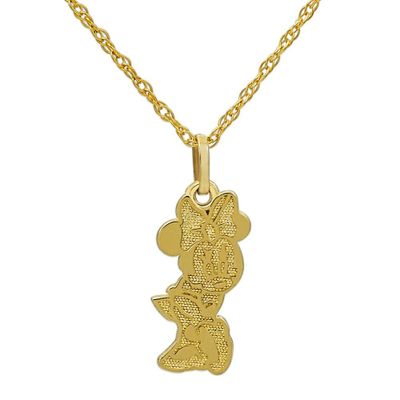 Disney's Minnie Mouse Children's Pendant in 10K Yellow Gold