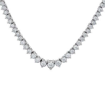 ct. tw. Diamond Illusion Necklace in 14K White Gold