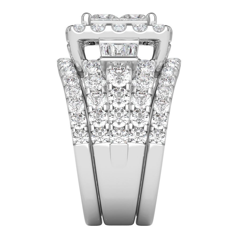 4 ct. tw. Multi-Diamond Engagement Ring Set 14K White Gold
