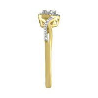 1/8 ct. tw. Diamond Heart Promise Ring 10K Yellow Gold