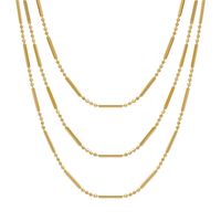 Graduated Triple Strand Necklace in 14K Yellow Gold