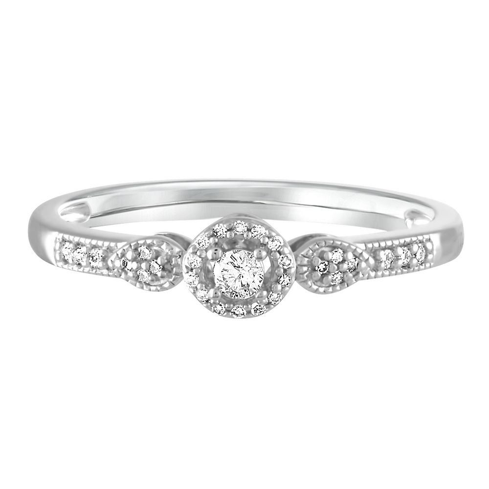 1/10 ct. tw. Diamond Promise Ring Sterling Silver