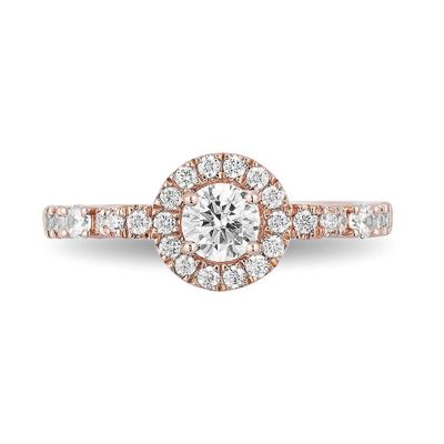 Enchanted Disney Cinderella 3/4 ct. tw. Diamond Engagement Ring 14K Rose Gold