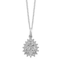 1/2 ct. tw. Diamond Pendant in 14K White Gold