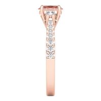 Shades of Love™ Morganite & 1/2 ct. tw. Diamond Ring 10K Rose Gold