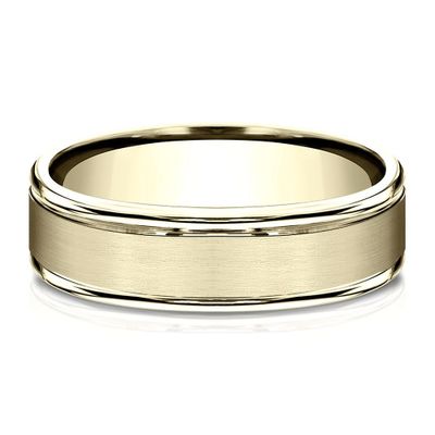 Wedding Band 14K Yellow Gold, 6.5MM