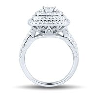 2 ct. tw. Diamond Pear Shaped Halo Engagement Ring 14K White Gold