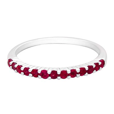 Ruby Stack Ring Sterling Silver