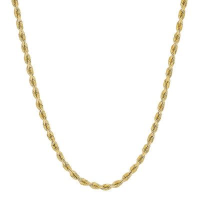 Glitter Rope Chain in 14K Yellow Gold, 24"