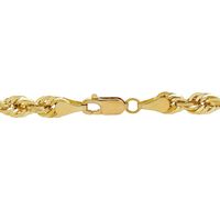 Men's Dual Glitter Rope Chain in 14K Yellow Gold, 24"