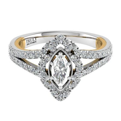 TRULY™ Zac Posen / ct. tw. Diamond Engagement Ring 14K White Gold