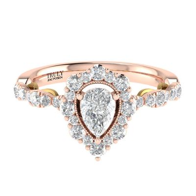 TRULY™ Zac Posen 1 ct. tw. Diamond Engagement Ring 14K Rose Gold