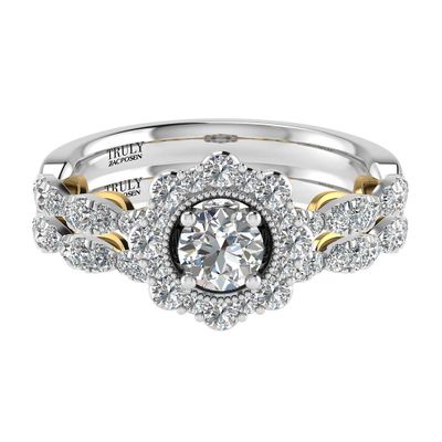 TRULY™ Zac Posen 1 3/8 ct. tw. Diamond Engagement Ring Set 14K White Gold