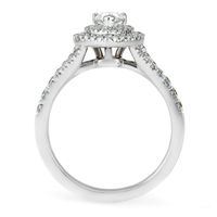 1 ct. tw. Diamond Pear Engagement Ring 14K White Gold