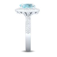Shades of Love™ Aquamarine & 5/8 ct. tw. Diamond Ring 14K White Gold