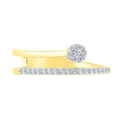 1/7 ct. tw. Diamond Wrap Ring 10K Yellow Gold