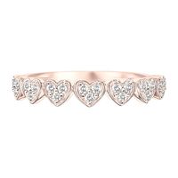 1/5 ct. tw. Diamond Heart Ring 10K Rose Gold