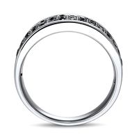 Men's 3/4 ct. tw. Black Diamond Ring Sterling Silver