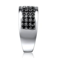 Men's 3/4 ct. tw. Black Diamond Ring Sterling Silver