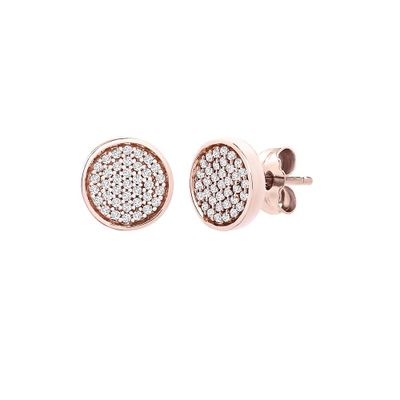 1/5 ct. tw. Diamond Stud Earrings in 10K Rose Gold