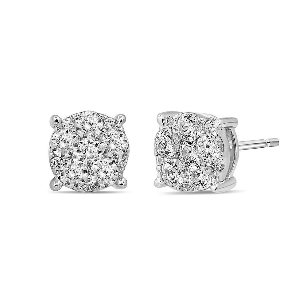 8 ct. tw. Diamond Earrings in 10K White Gold