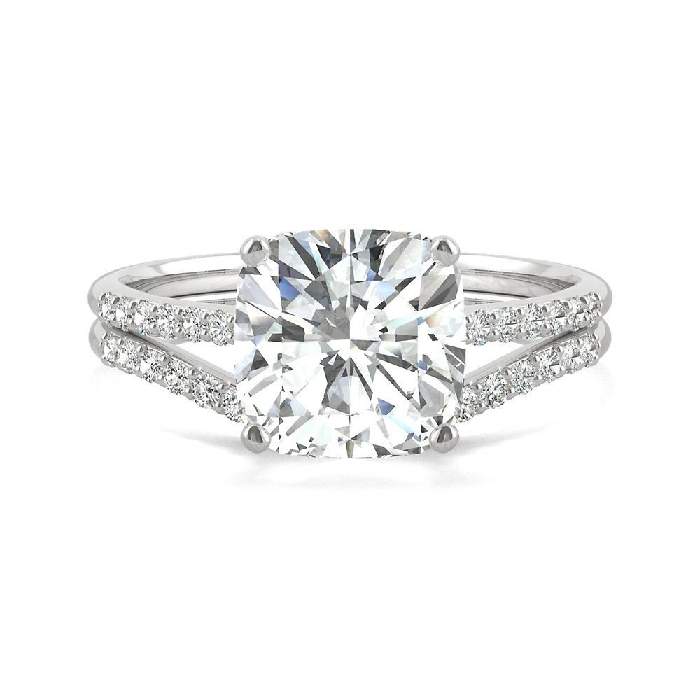 2 5/8 ct. tw. Moissanite Ring Set 14K White Gold