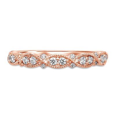 ct. tw. Diamond Band 10K Rose Gold