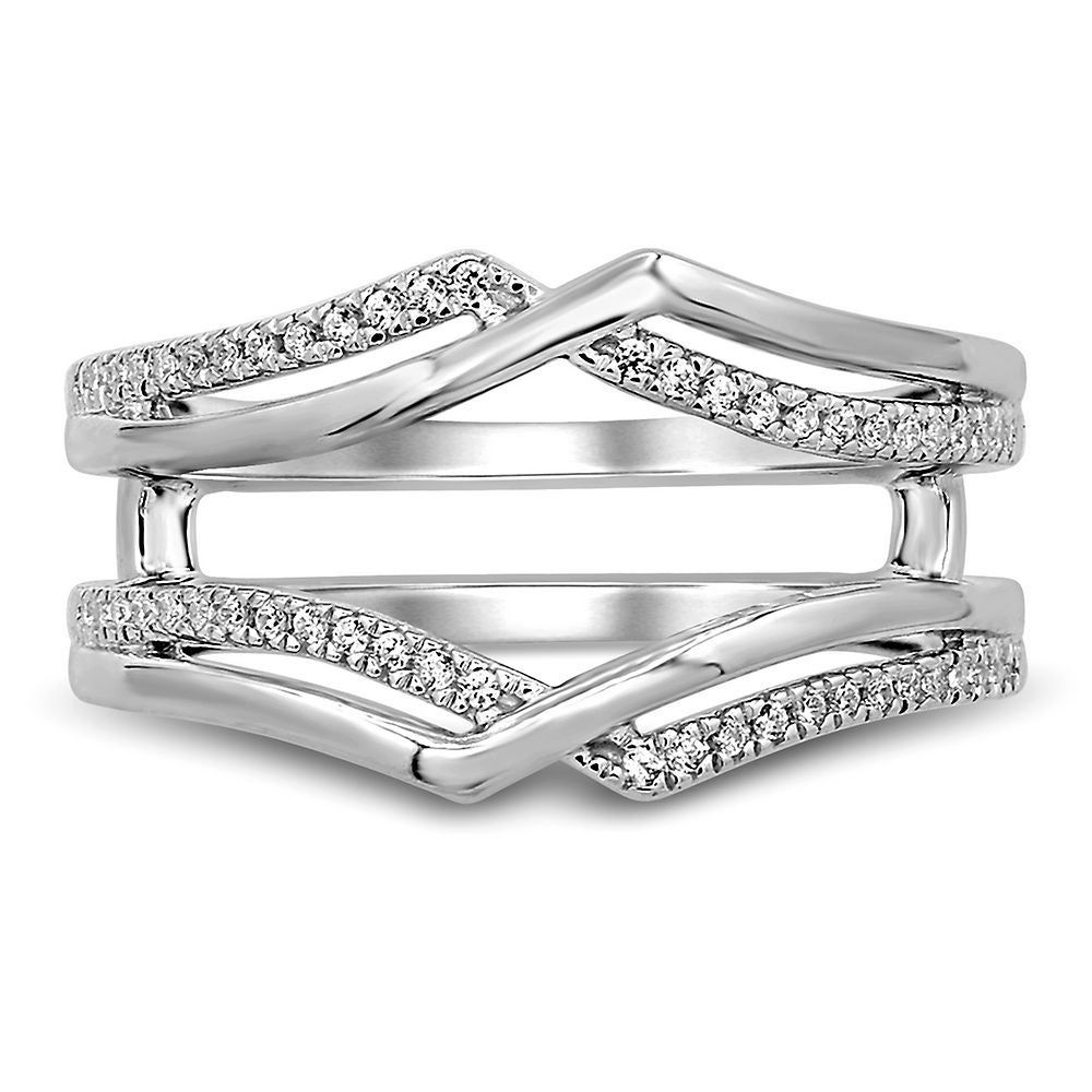 1/ ct. tw. Diamond Ring Enhancer 10K White Gold