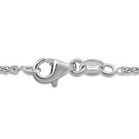 1 1/2 ct. tw. Diamond Curved Bar Necklace in 14K White Gold