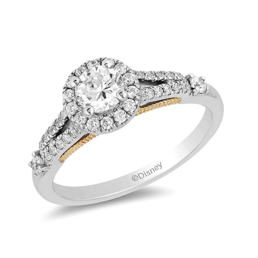 Enchanted Disney Jasmine 3/4 ct. tw. Diamond Engagement Ring 14K White Gold