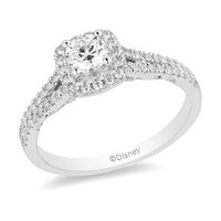 Enchanted Disney Cinderella 3/4 ct. tw. Diamond Engagement Ring 14K White Gold
