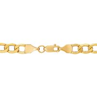 Men's Polished Figaro Chain in 14K Yellow Gold, 24"