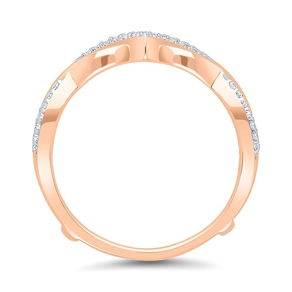 1/5 ct. tw. Diamond Ring Enhancer 10K Rose Gold