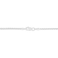 Round Box Chain in 14K White Gold, 22"