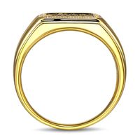 Men's 3/8 ct. tw. Champagne Diamond Ring 10K Yellow Gold