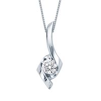 1/ ct. tw. Diamond Pendant in 14K White Gold