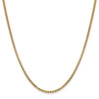 Men's Box Chain in 14K Yellow Gold, 24"