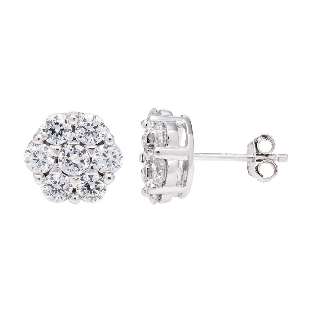 ct. tw. Diamond Earrings in 14K White Gold