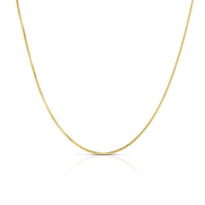 Concave Box Chain in 14K Yellow Gold
