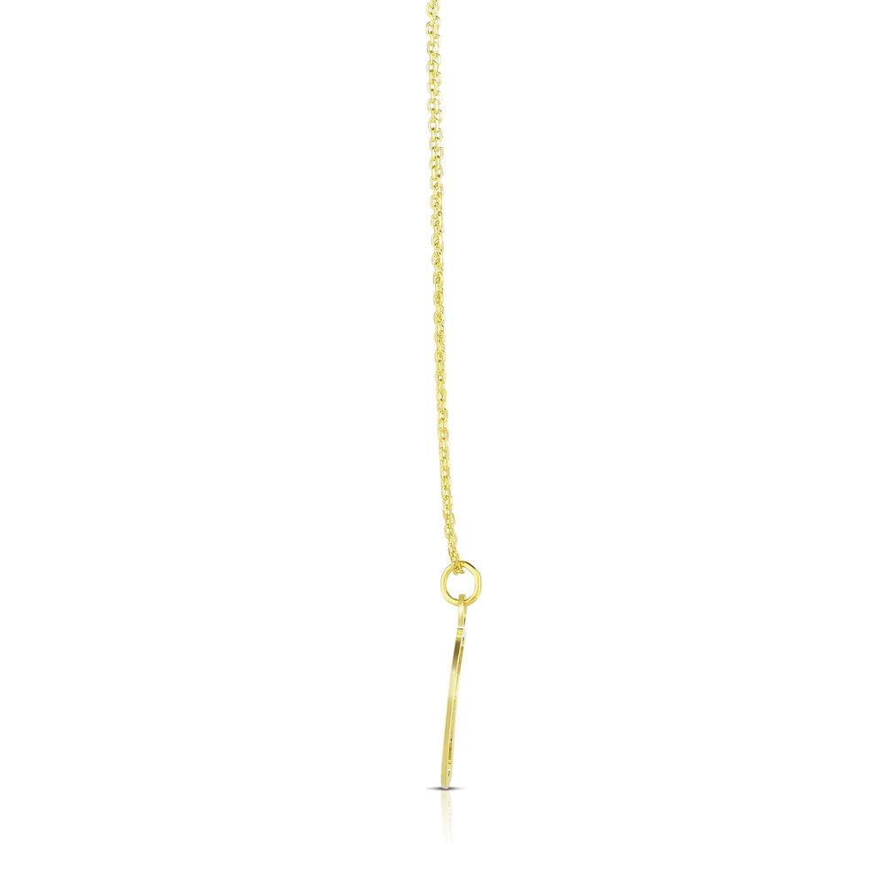 14k Gold Half Moon Necklace