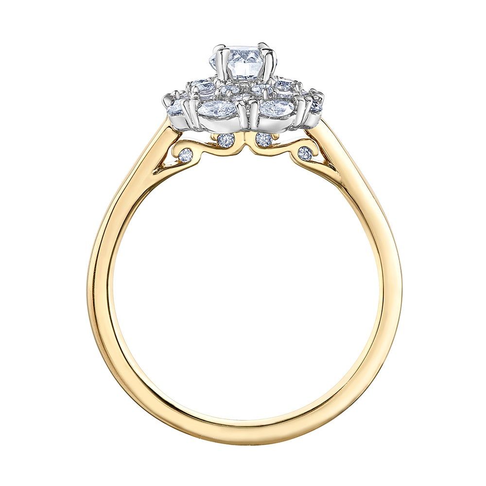 Maple Leaf Diamonds 18ct White Gold Diamond Halo Ring | 0007713 |  Beaverbrooks the Jewellers