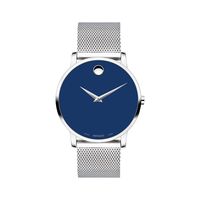 Museum Classic Blue Men's Watch in Stainless Steel, 40mm