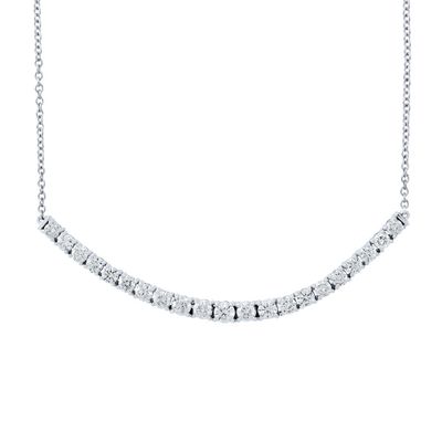 2 1/2 ct. tw. Lab Grown Diamond Necklace in 14K White Gold