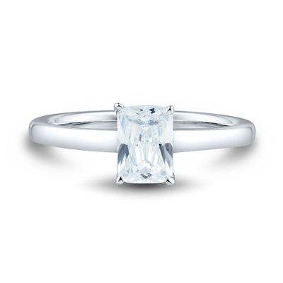 Lab Grown 1 ct. tw. Diamond Solitaire Ring 14K White Gold