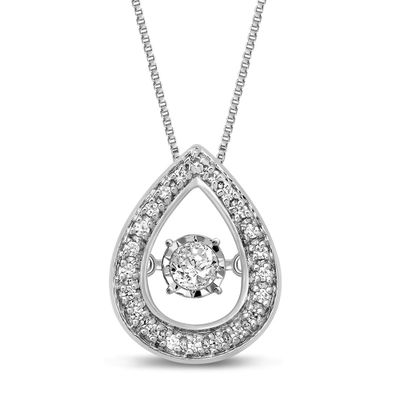 The Beat of Your Heart® 1/5 ct. tw. Diamond Pendant in 10K White Gold