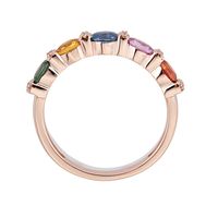 Multi-Gemstone & Diamond Ring 10K Rose Gold